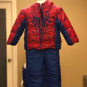 Spider-Man snow suit